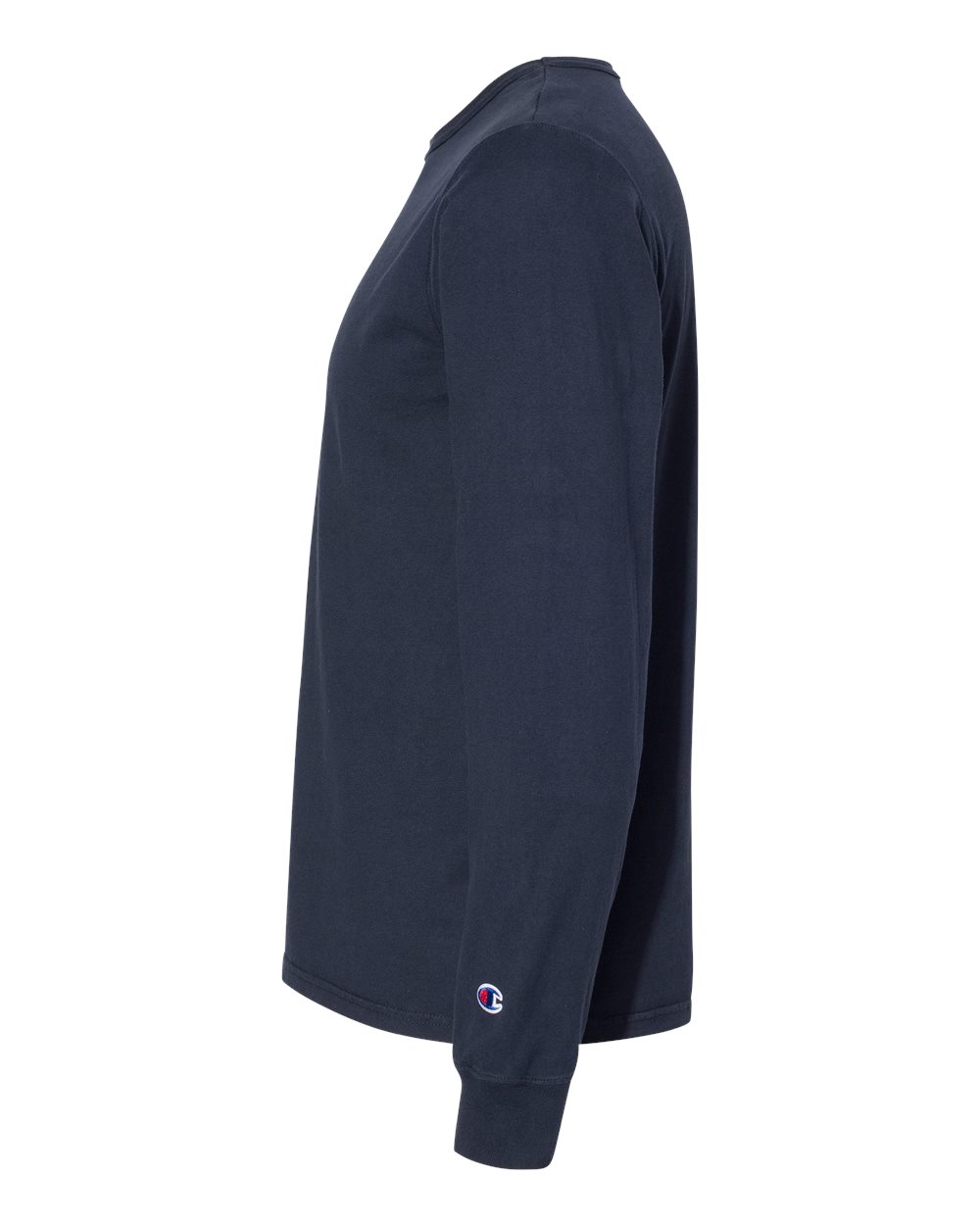 Unisex Garment-Dyed Long Sleeve T-Shirt - DirectSide - B01384653 - Navy