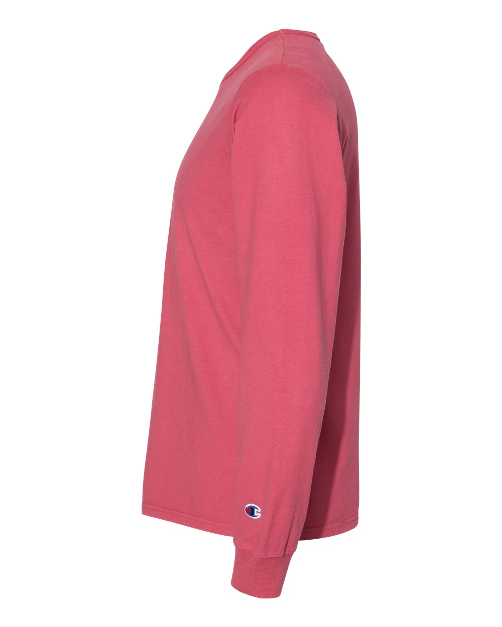 Unisex Garment-Dyed Long Sleeve T-Shirt - DirectSide - B01384703 - Crimson