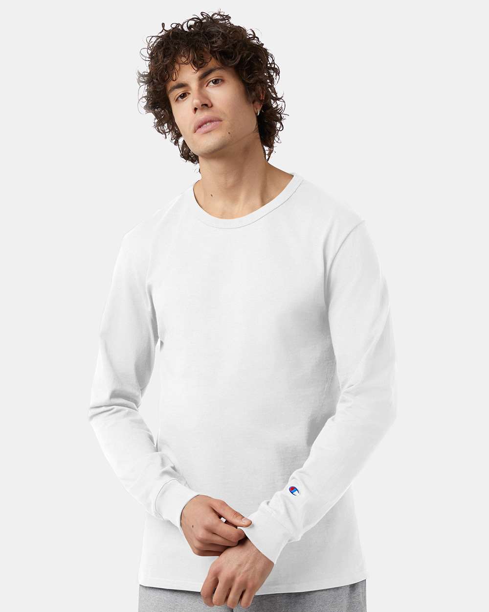 Heritage Jersey Long Sleeve T-Shirt - OnModelFront - B02784003 - White