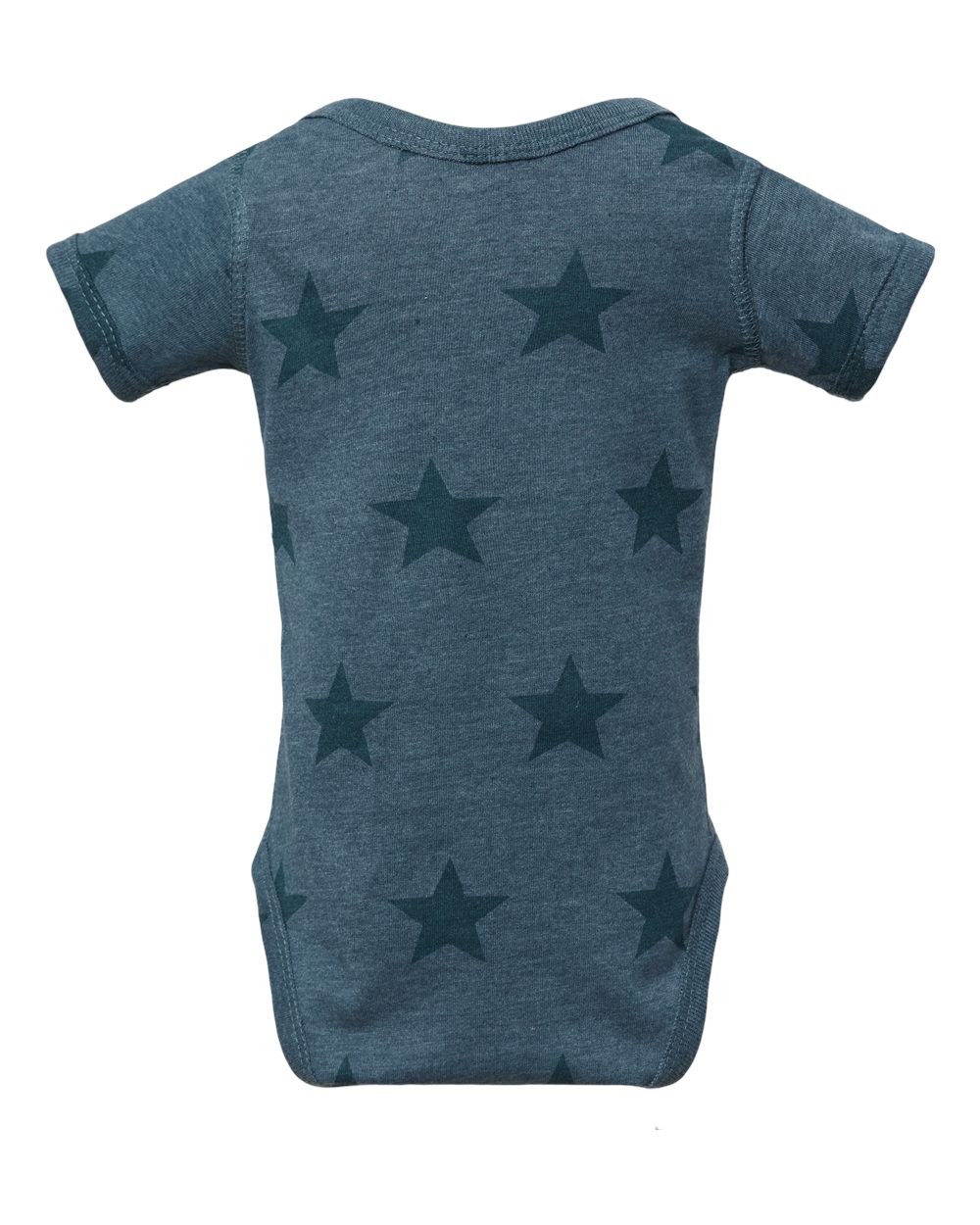 Infant Star Print Bodysuit - Back - B04738651 - Denim Star