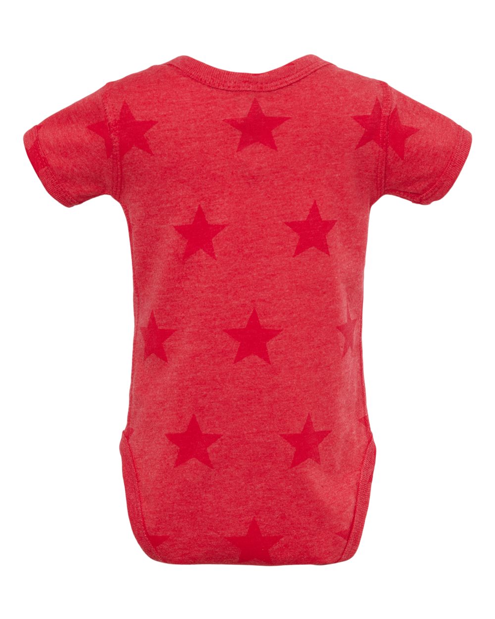 Infant Star Print Bodysuit - Back - B04738701 - Red Star