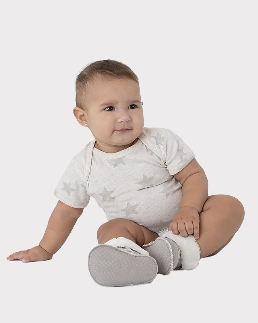 Infant Star Print Bodysuit - styleImage