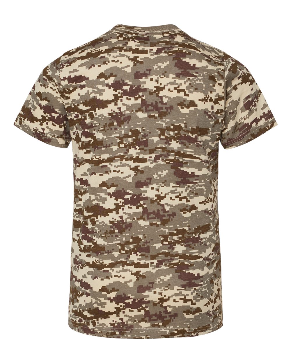 Youth Camouflage T-Shirt - Back - B10338732 - Sand Digital
