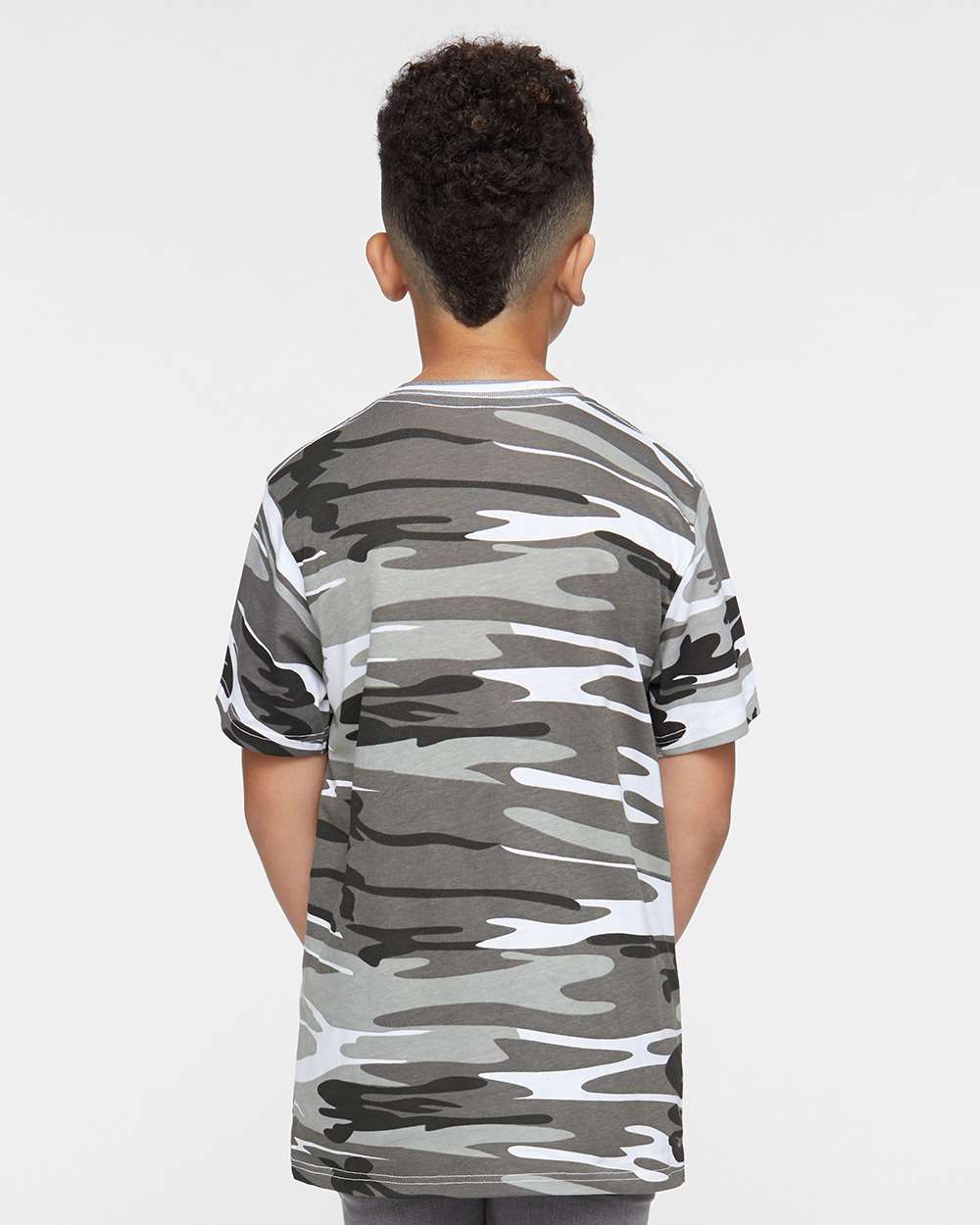 Youth Camouflage T-Shirt - OnModelBack - B10338352 - Urban Woodland