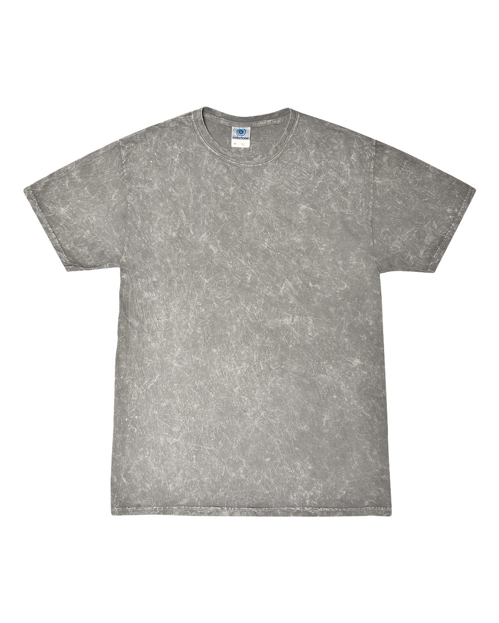 Unisex Mineral Wash T-Shirt - Front - B10202583 - Mineral Grey