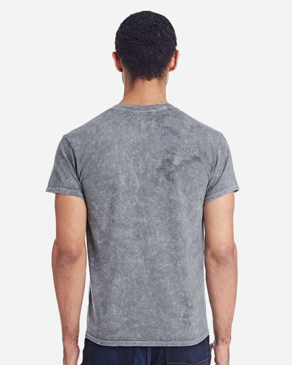 Unisex Mineral Wash T-Shirt - OnModelBack - B10202583 - Mineral Grey