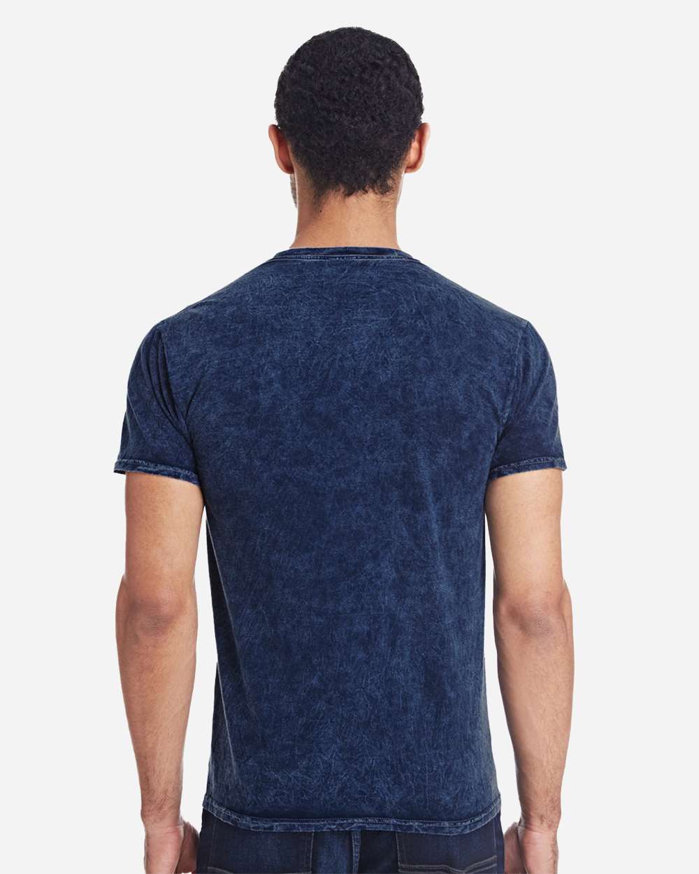 Unisex Mineral Wash T-Shirt - OnModelBack - B10202653 - Mineral Navy
