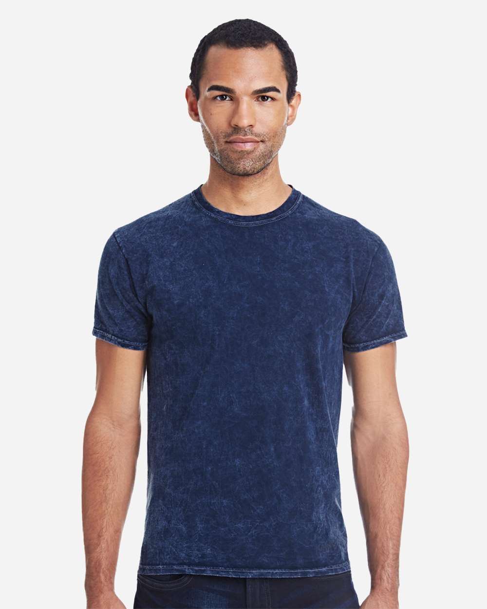 Unisex Mineral Wash T-Shirt - OnModelFront - B10202653 - Mineral Navy