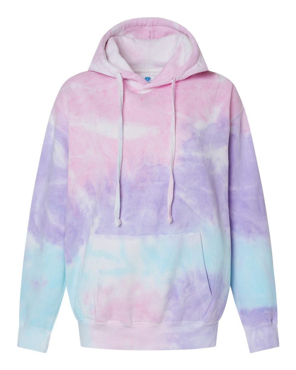 Unisex Tie-Dyed Hooded Sweatshirt - Front - B10602303 - Cotton Candy