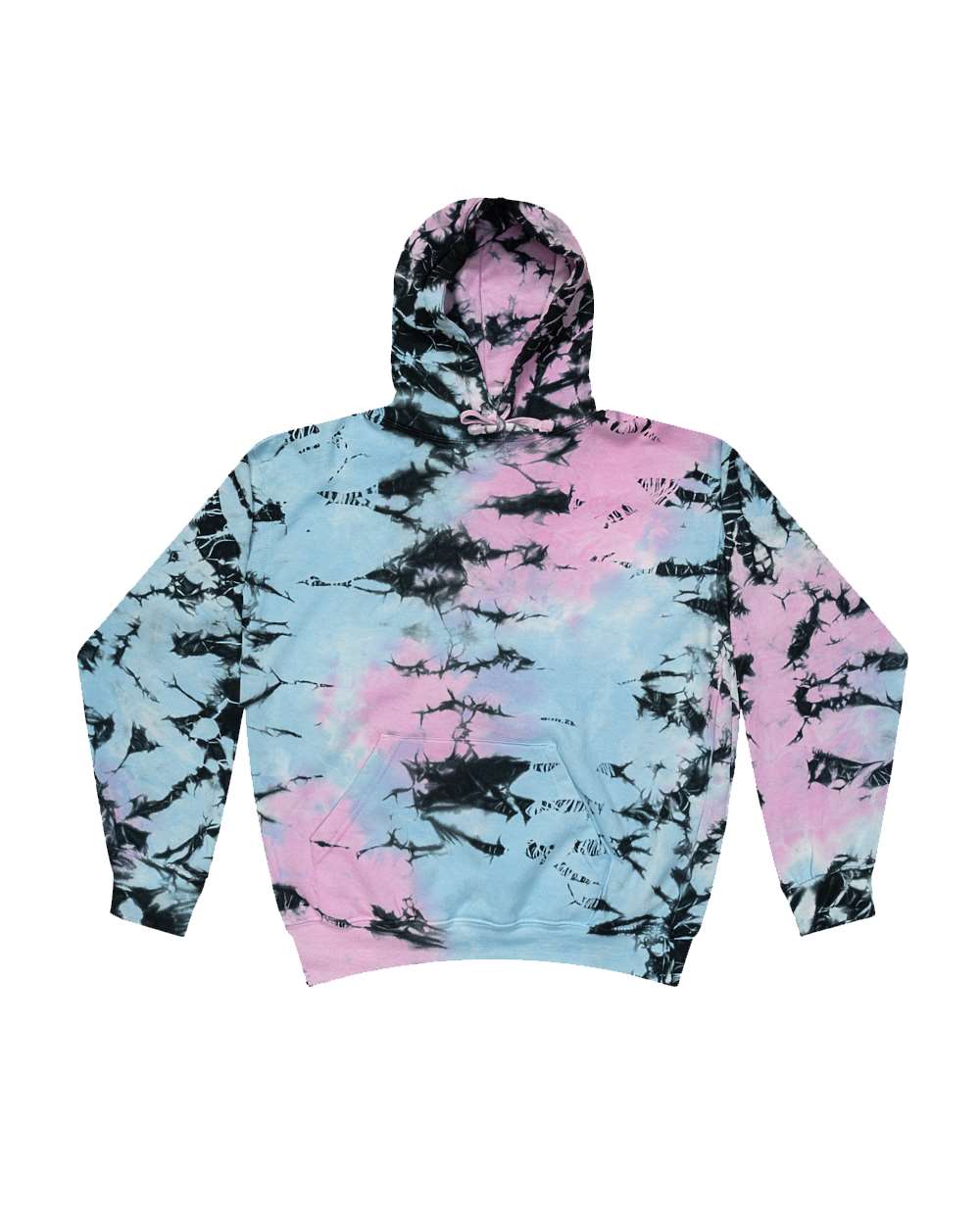 Unisex Tie-Dyed Hooded Sweatshirt - Front - B10602333 - Dream