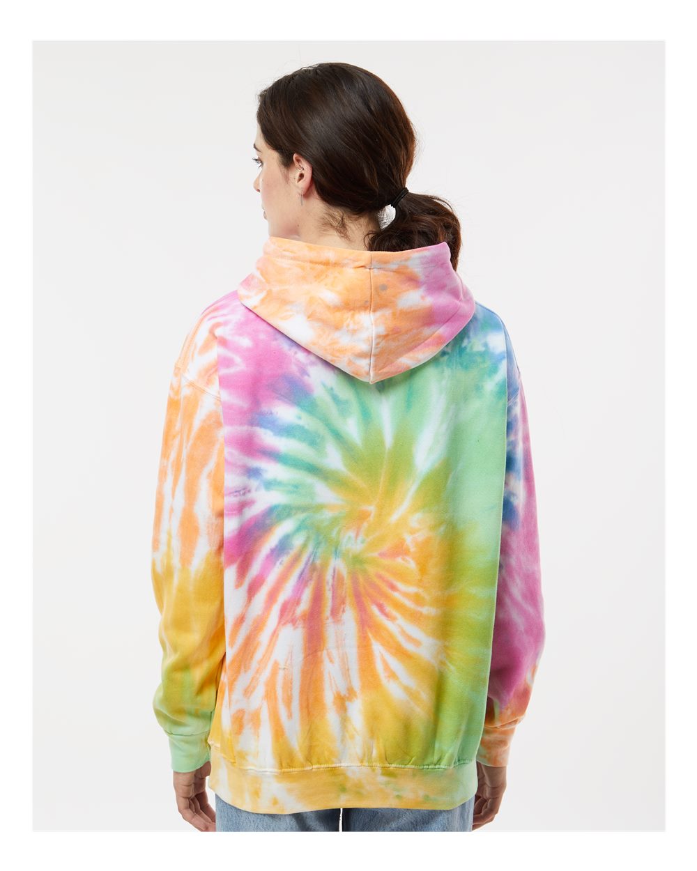 Unisex Tie-Dyed Hooded Sweatshirt - OnModelBack - B10602023 - Eternity