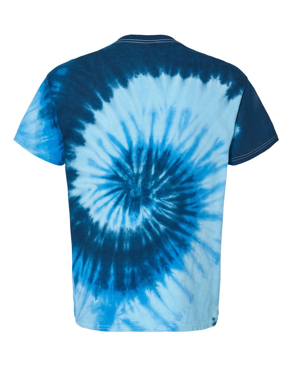 Youth Multi-Color Tie-Dyed T-Shirt - Back - B11002814 - Blue Ocean