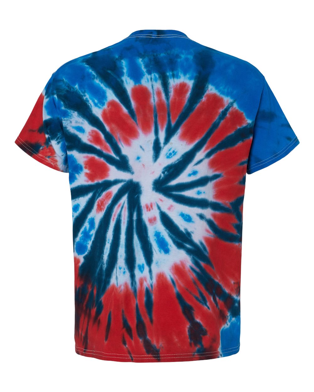 Youth Multi-Color Tie-Dyed T-Shirt - Back - B11002874 - Independence