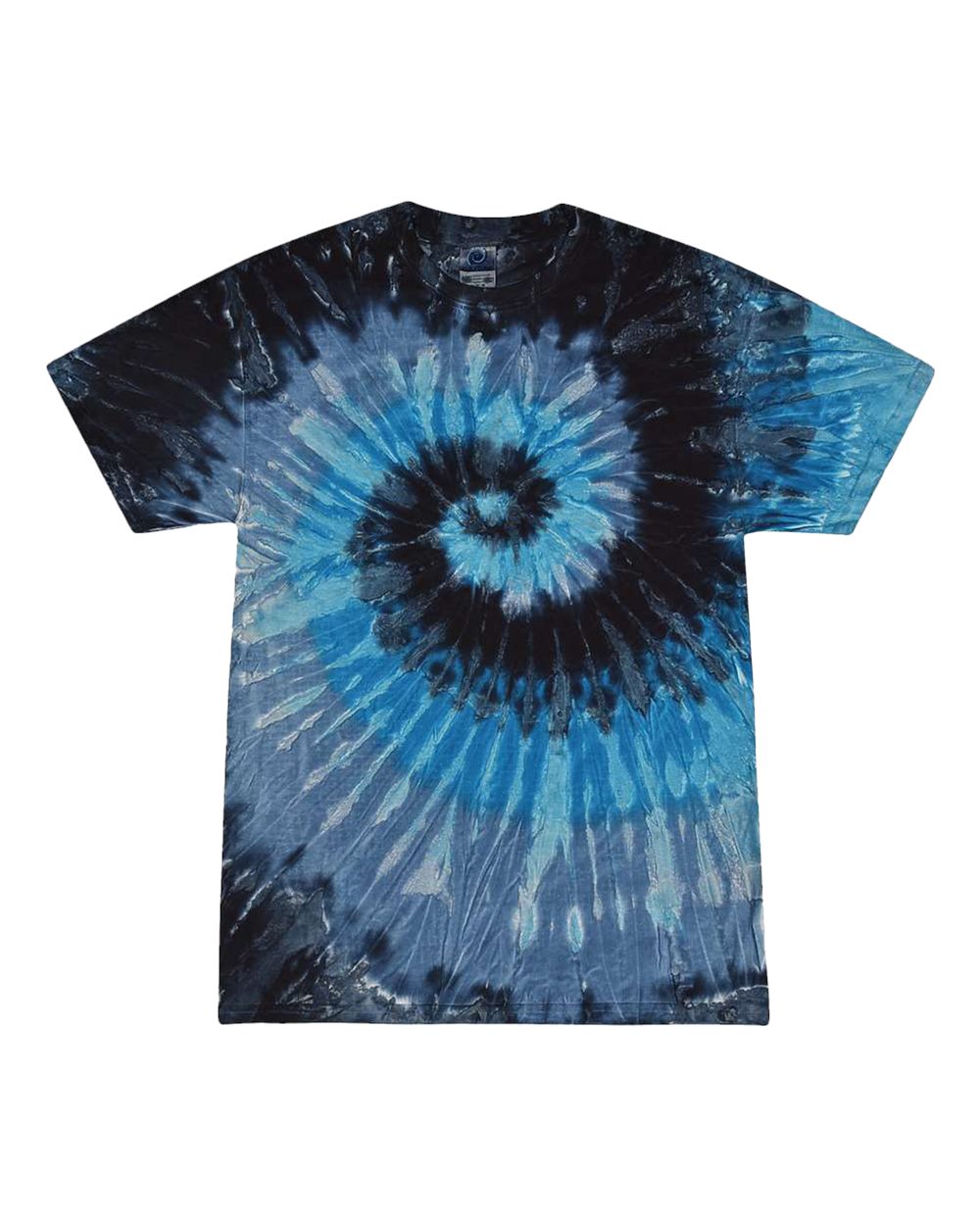 Youth Multi-Color Tie-Dyed T-Shirt - Front - B11002004 - Evening Sky