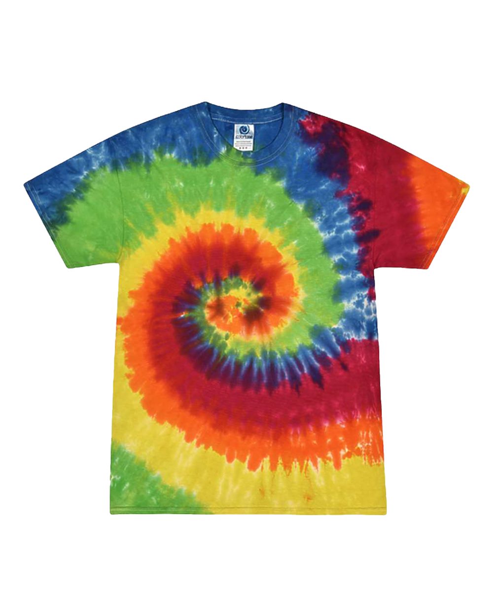 Youth Multi-Color Tie-Dyed T-Shirt - Front - B11002044 - Moondance