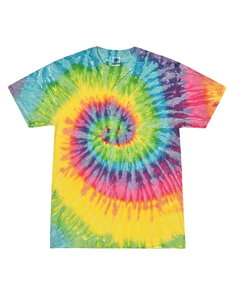 Youth Multi-Color Tie-Dyed T-Shirt - Front - B11002074 - Saturn