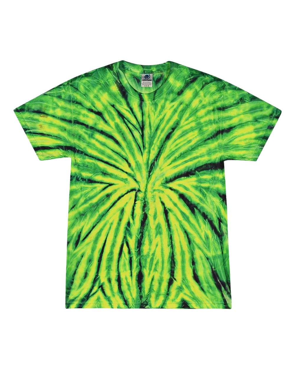 Youth Multi-Color Tie-Dyed T-Shirt - Front - B11002164 - Wild Spider
