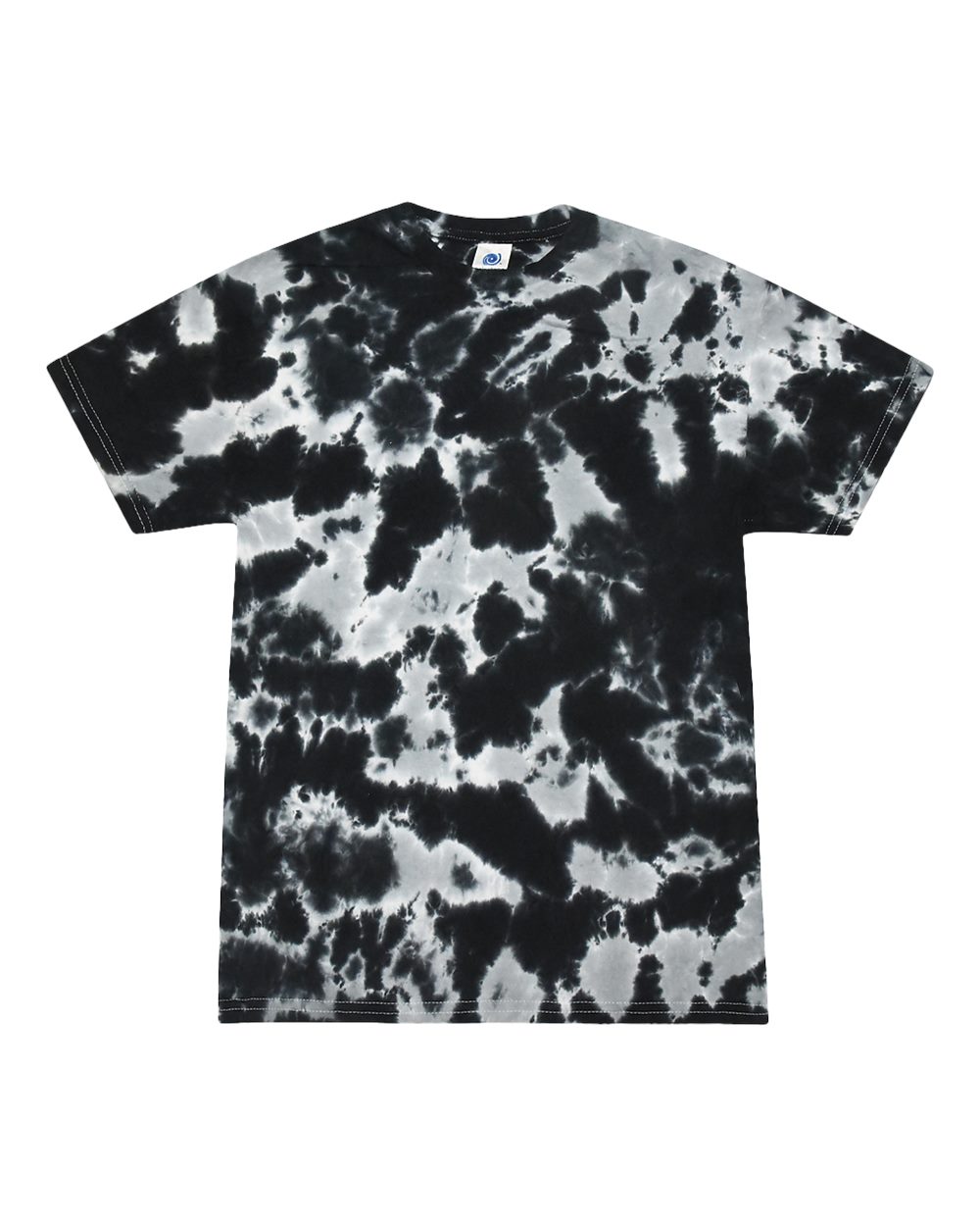 Youth Multi-Color Tie-Dyed T-Shirt - Front - B11002214 - Multi Black