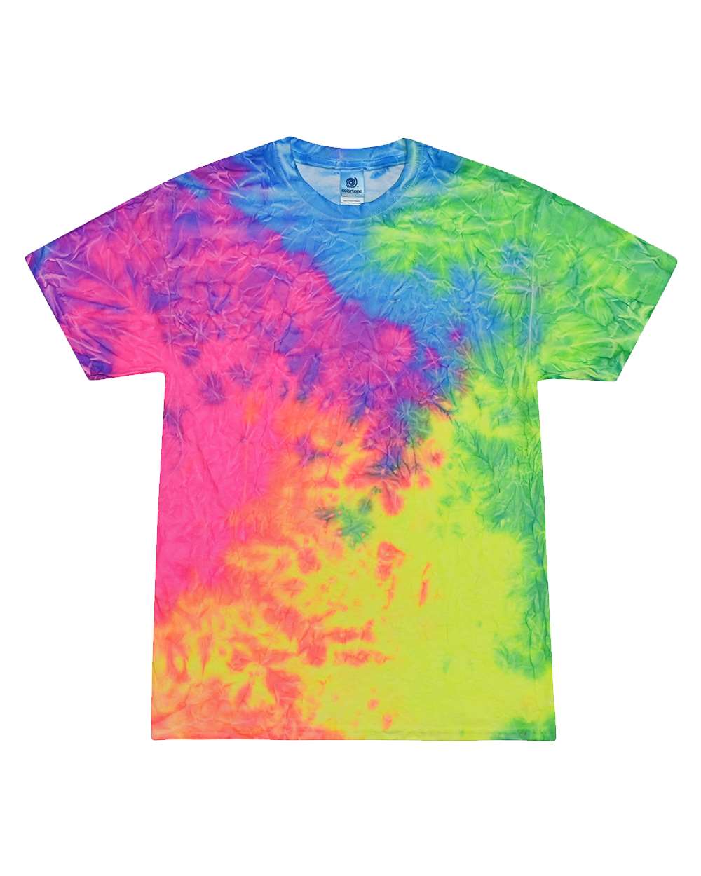 Youth Multi-Color Tie-Dyed T-Shirt - Front - B11002274 - Quest