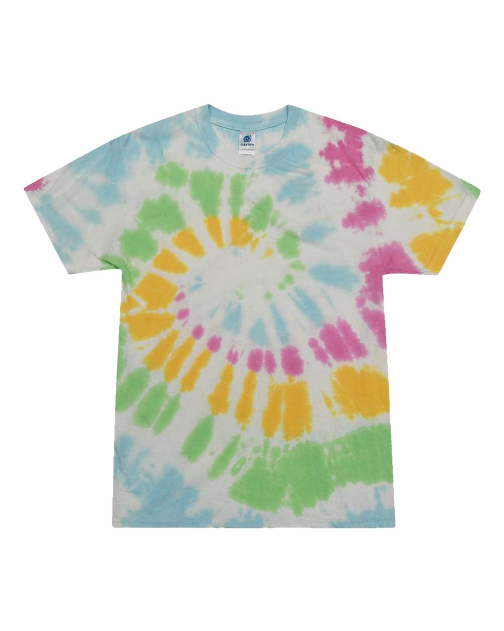 Youth Multi-Color Tie-Dyed T-Shirt - Front - B11002384 - Yosemite