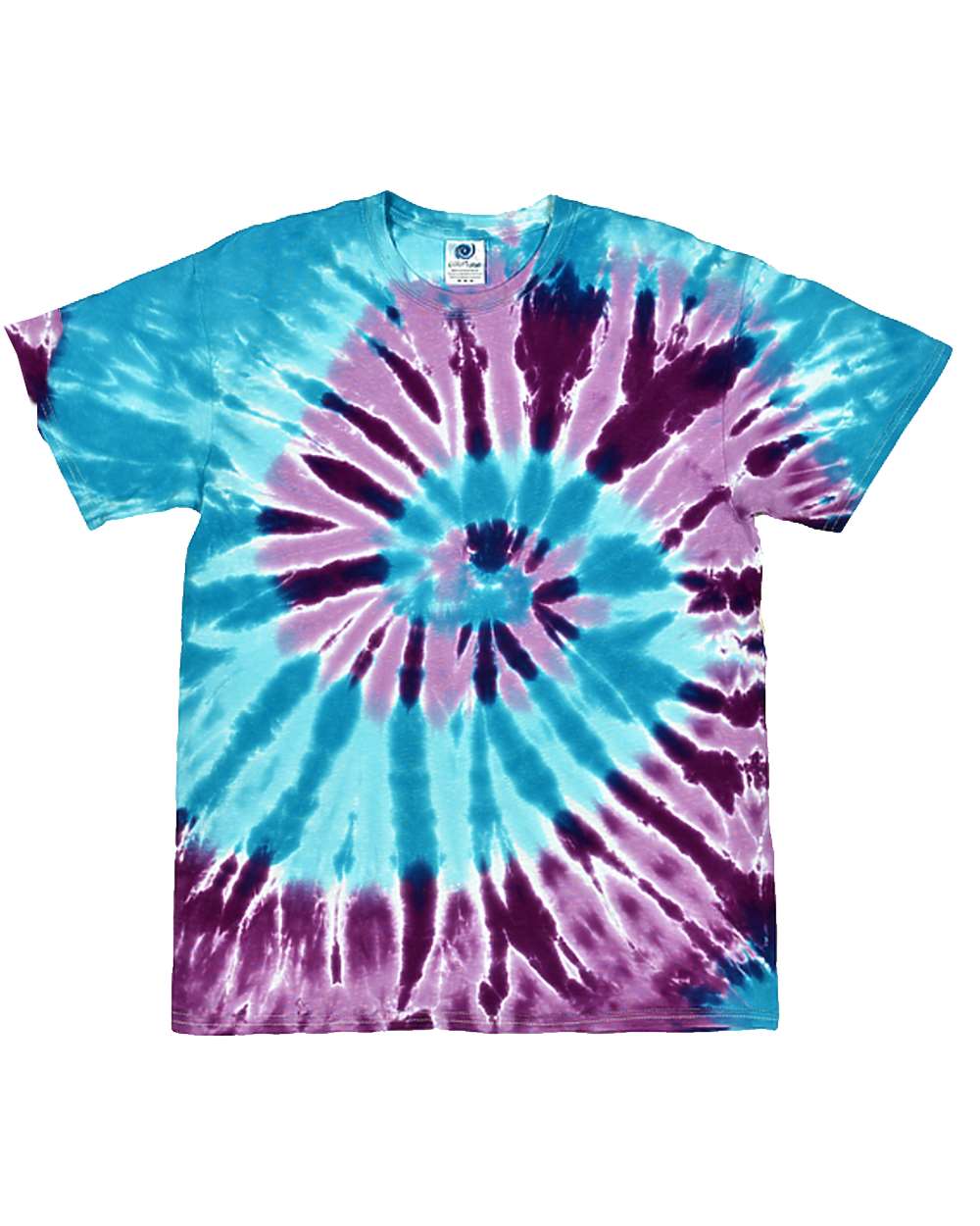 Youth Multi-Color Tie-Dyed T-Shirt - Front - B11002424 - Barbados