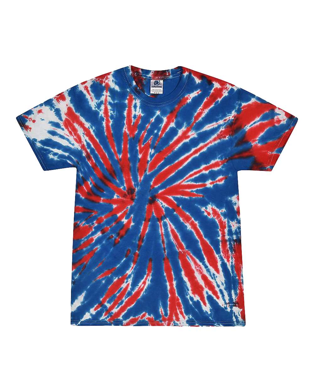 Youth Multi-Color Tie-Dyed T-Shirt - Front - B11002444 - Union Jack