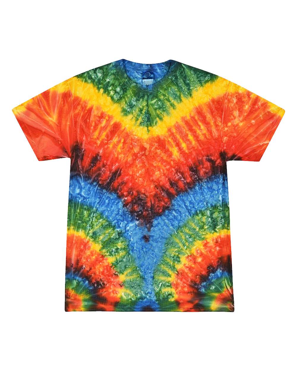 Youth Multi-Color Tie-Dyed T-Shirt - Front - B11002454 - Woodstock