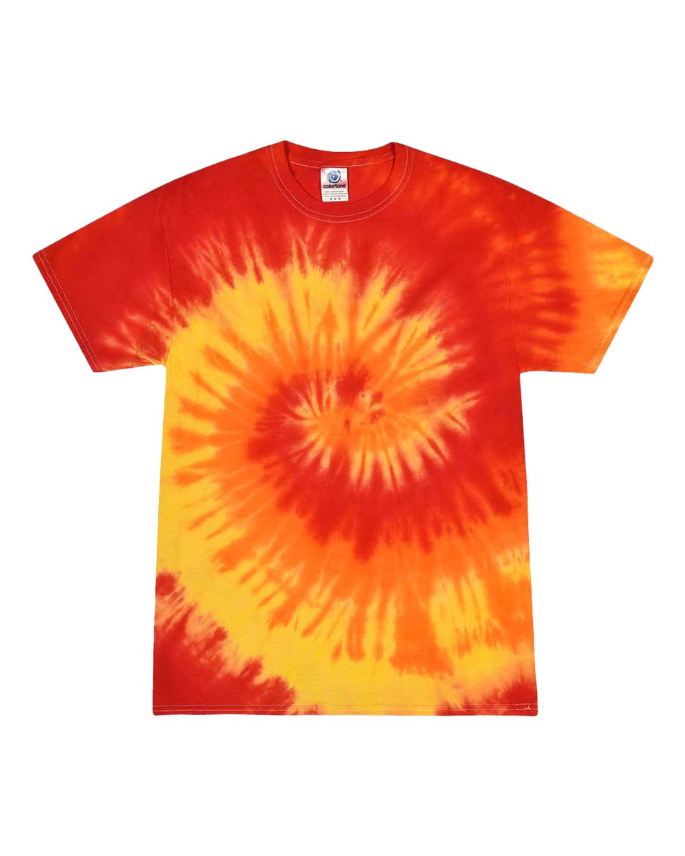 Youth Multi-Color Tie-Dyed T-Shirt - Front - B11002504 - Blaze