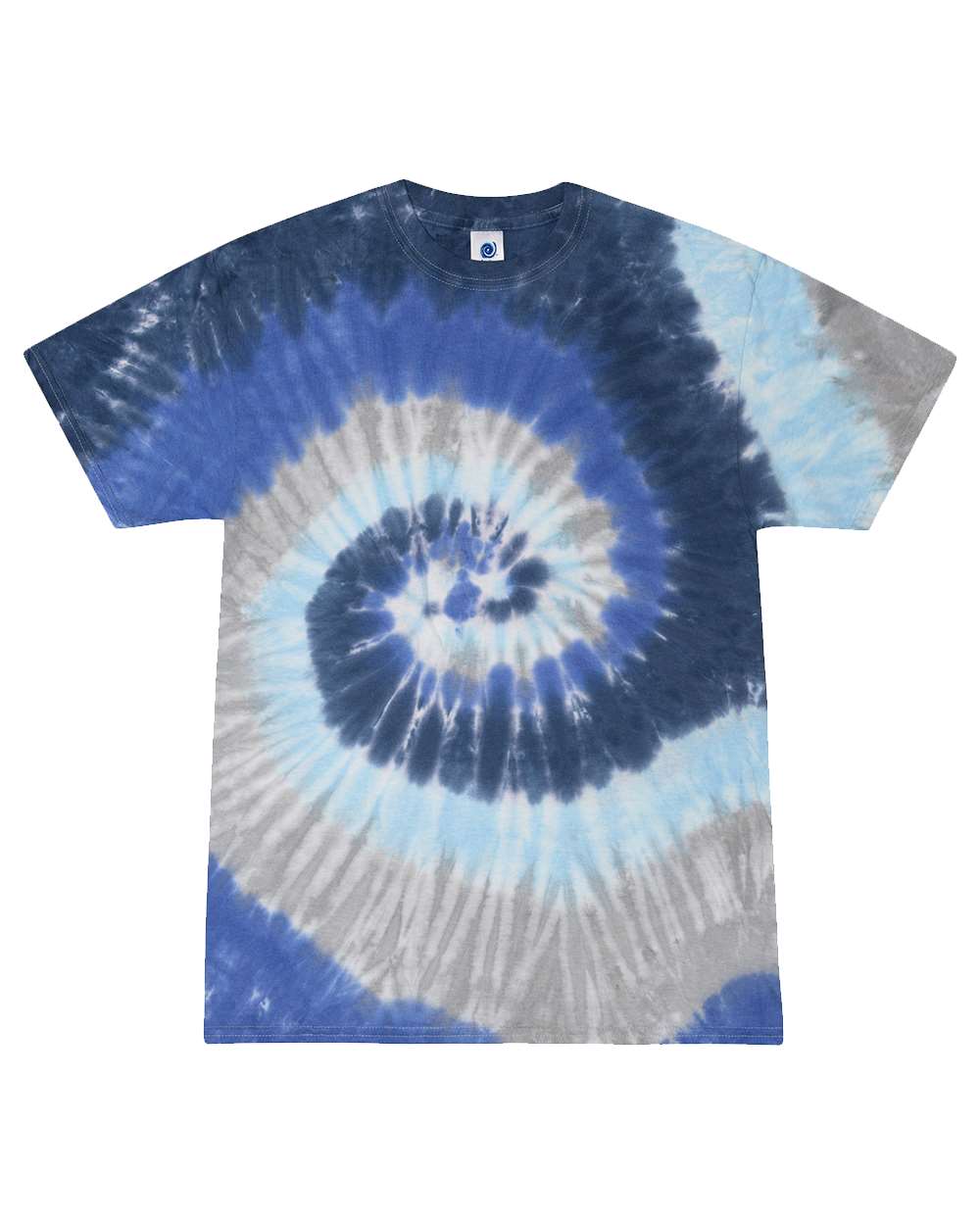 Youth Multi-Color Tie-Dyed T-Shirt - Front - B11002634 - Moonbeam