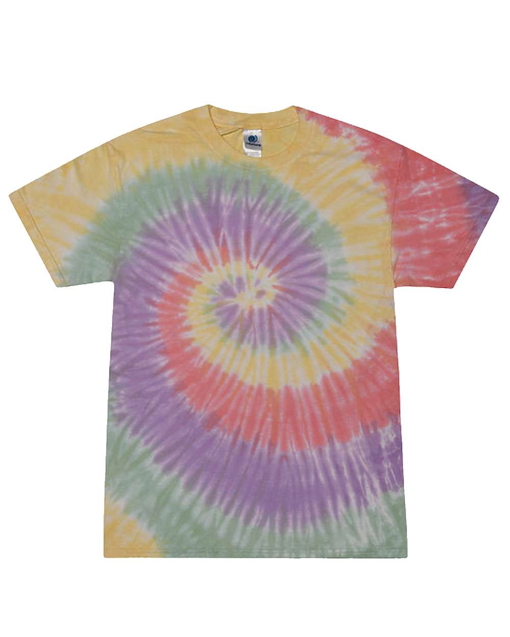Youth Multi-Color Tie-Dyed T-Shirt - Front - B11002714 - Zen Rainbow