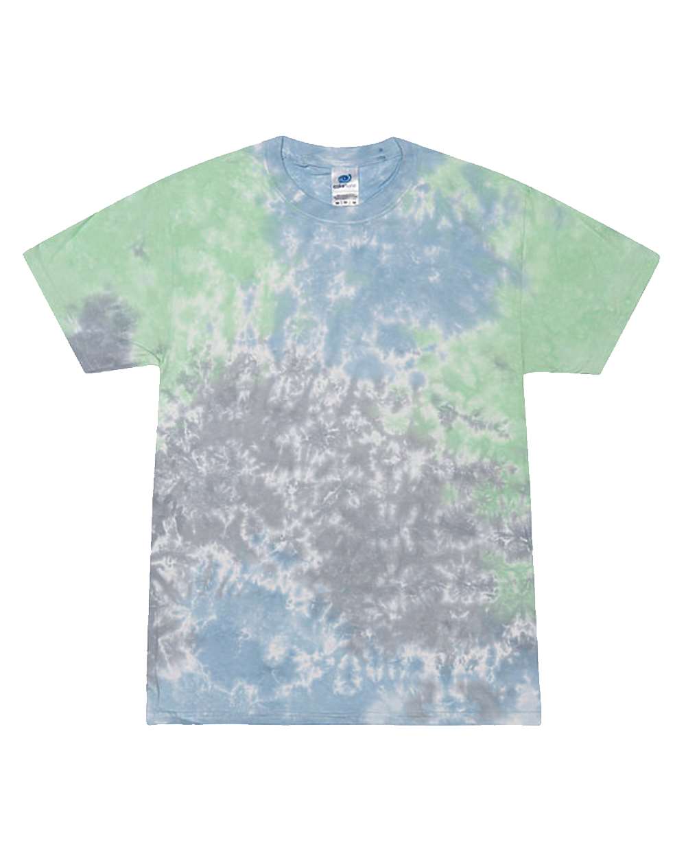 Youth Multi-Color Tie-Dyed T-Shirt - Front - B11002724 - Slushy