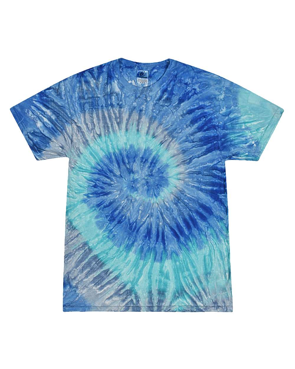 Youth Multi-Color Tie-Dyed T-Shirt - Front - B11002754 - Blue Jerry