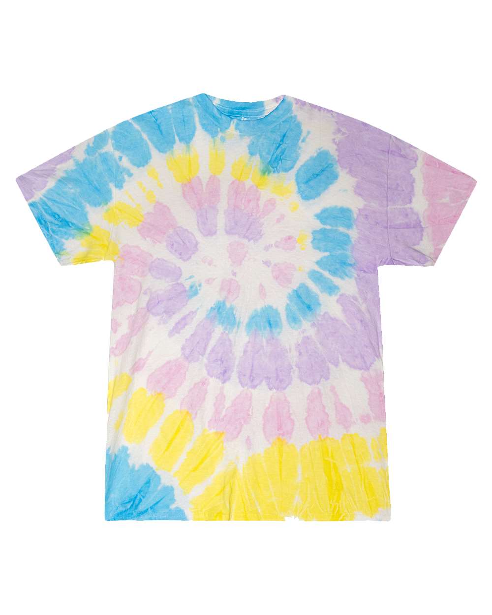 Youth Multi-Color Tie-Dyed T-Shirt - Front - B11002804 - Gummy Bear