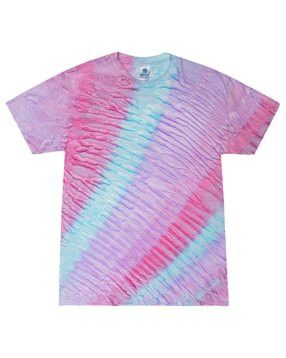 Youth Multi-Color Tie-Dyed T-Shirt - Front - B11002844 - Blossom