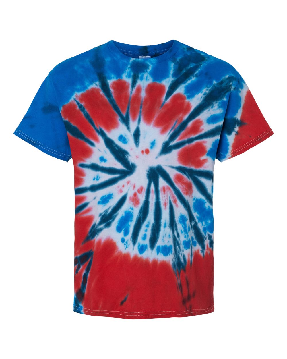 Youth Multi-Color Tie-Dyed T-Shirt - Front - B11002874 - Independence