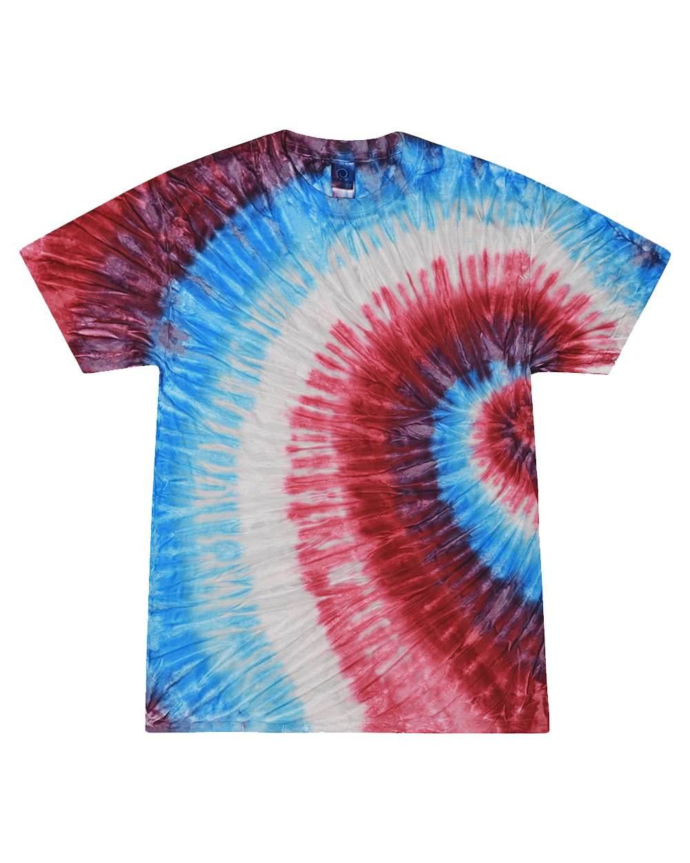 Youth Multi-Color Tie-Dyed T-Shirt - Front - B11002894 - Fire Cracker