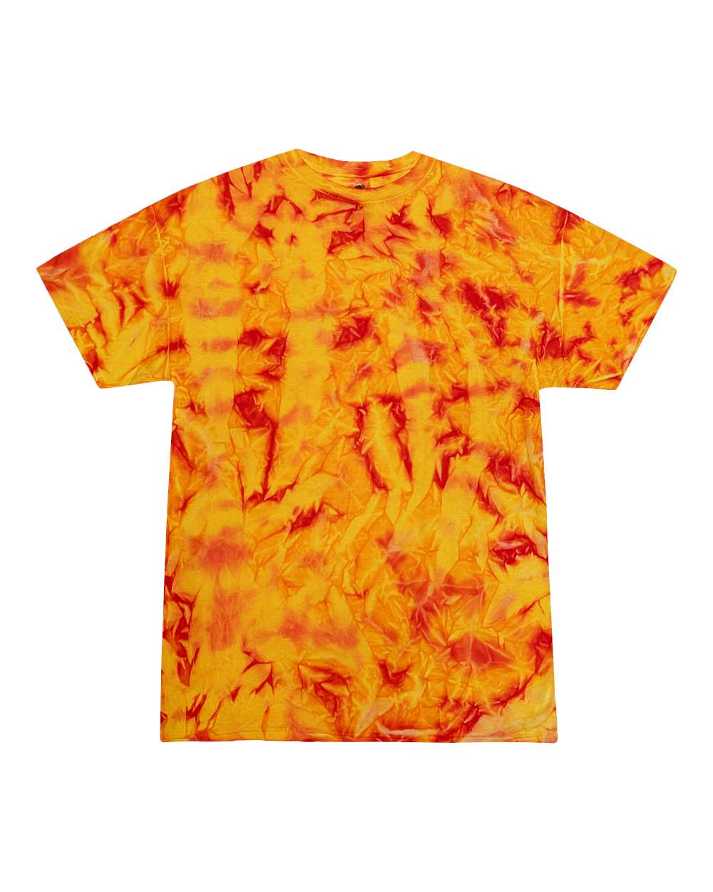 Youth Multi-Color Tie-Dyed T-Shirt - Front - B11002914 - Fire