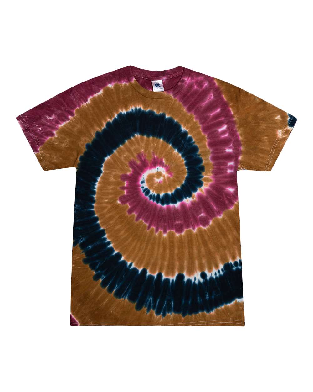 Youth Multi-Color Tie-Dyed T-Shirt - Front - B11002924 - Willow