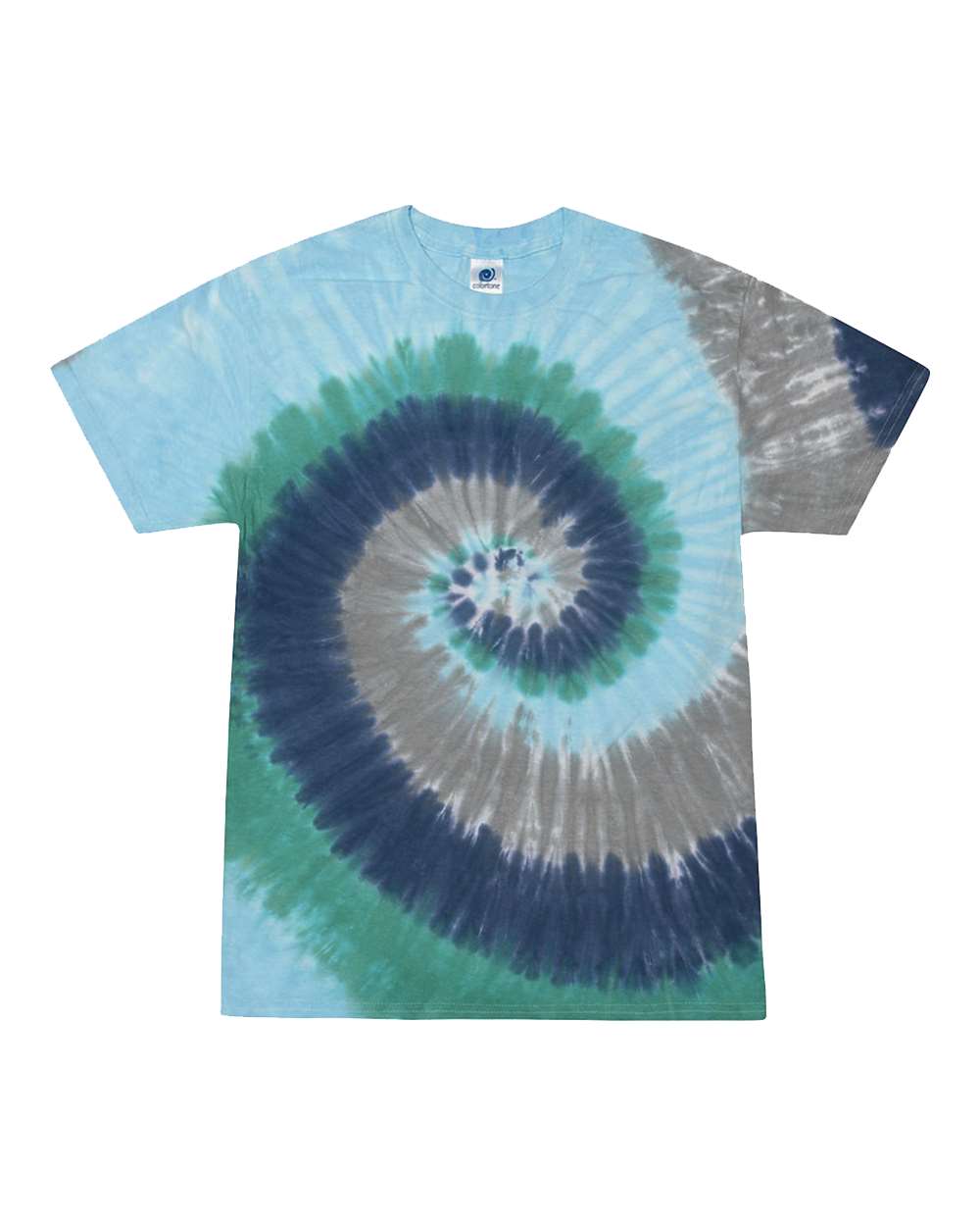 Youth Multi-Color Tie-Dyed T-Shirt - Front - B11002974 - Earth