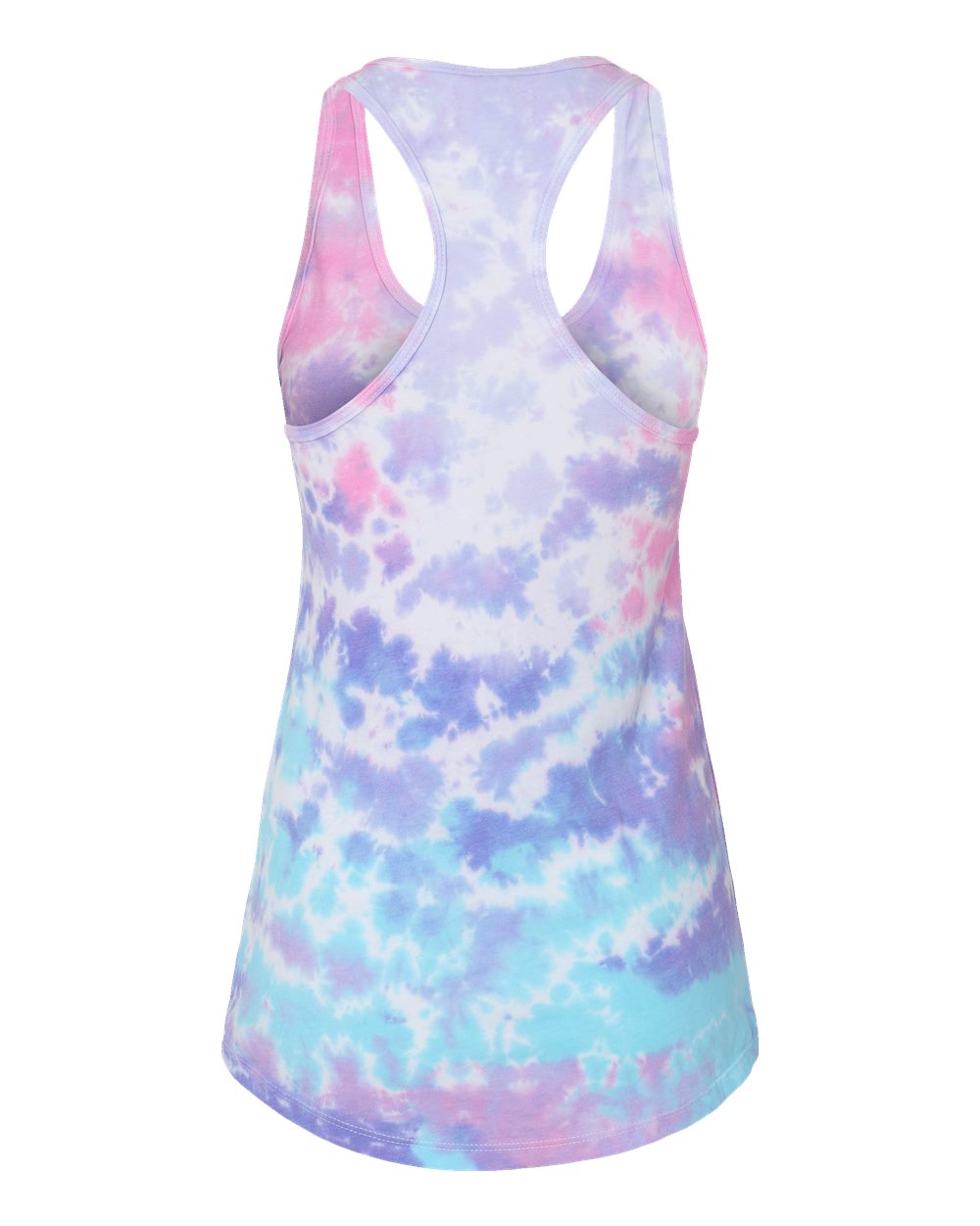 Women's Tie-Dyed Racerback Tank Top - Back - B11602302 - Cotton Candy