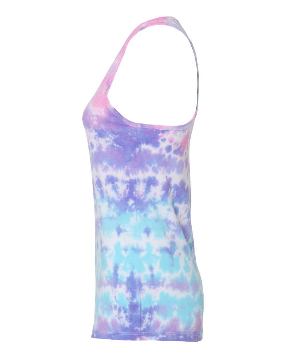 Women's Tie-Dyed Racerback Tank Top - DirectSide - B11602302 - Cotton Candy