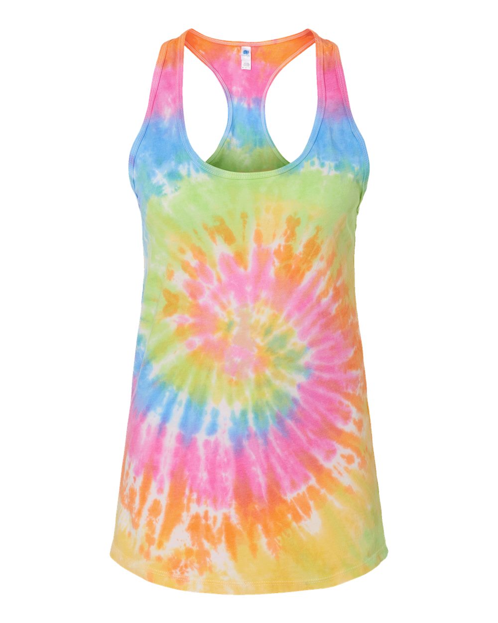 Women's Tie-Dyed Racerback Tank Top - Front - B11602692 - Eternity