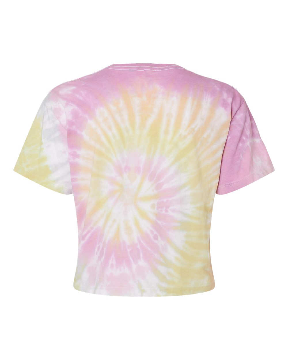 Women's Tie-Dyed Crop T-Shirt - Back - B11802272 - Desert Rose