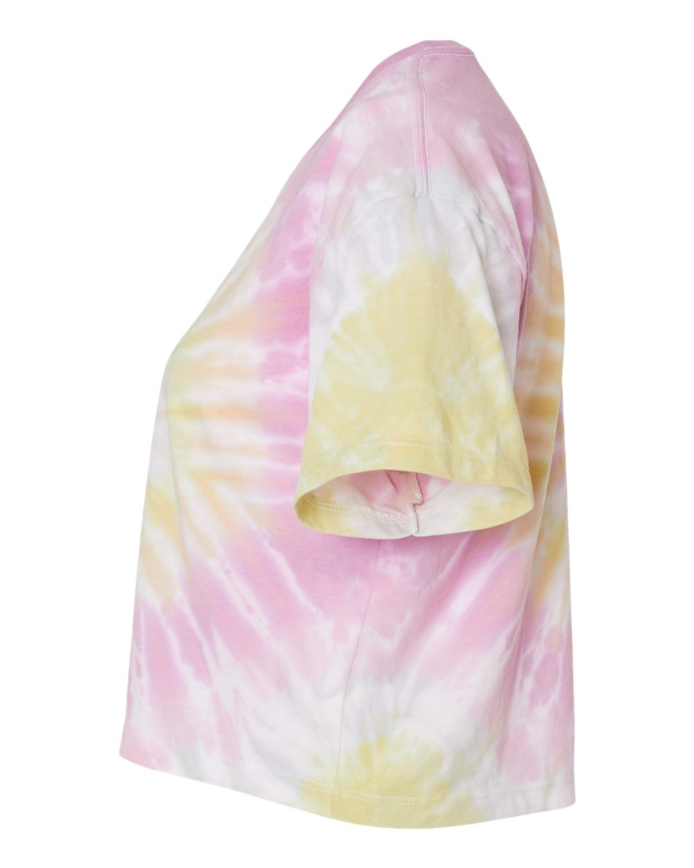 Women's Tie-Dyed Crop T-Shirt - DirectSide - B11802272 - Desert Rose