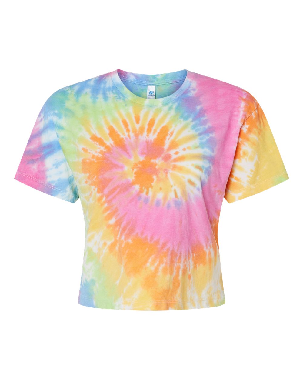 Women's Tie-Dyed Crop T-Shirt - Front - B11802692 - Eternity