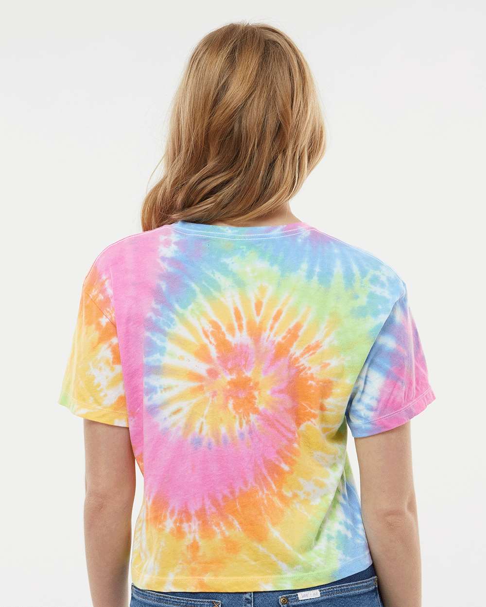 Women's Tie-Dyed Crop T-Shirt - OnModelBack - B11802692 - Eternity