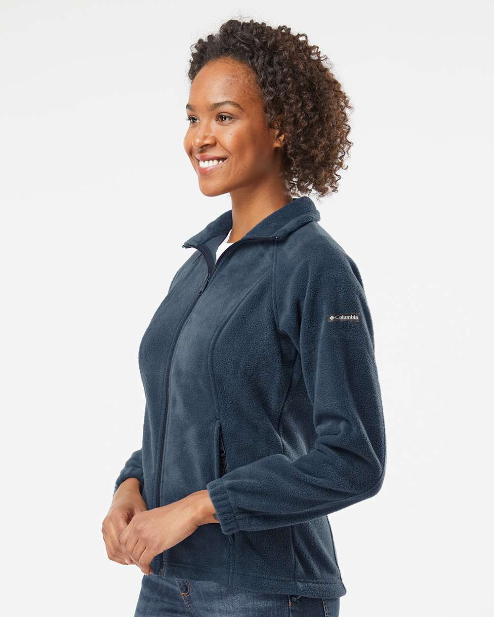 Women’s Benton Springs™ Fleece Full-Zip Jacket - Back - B14424652 - Columbia Navy
