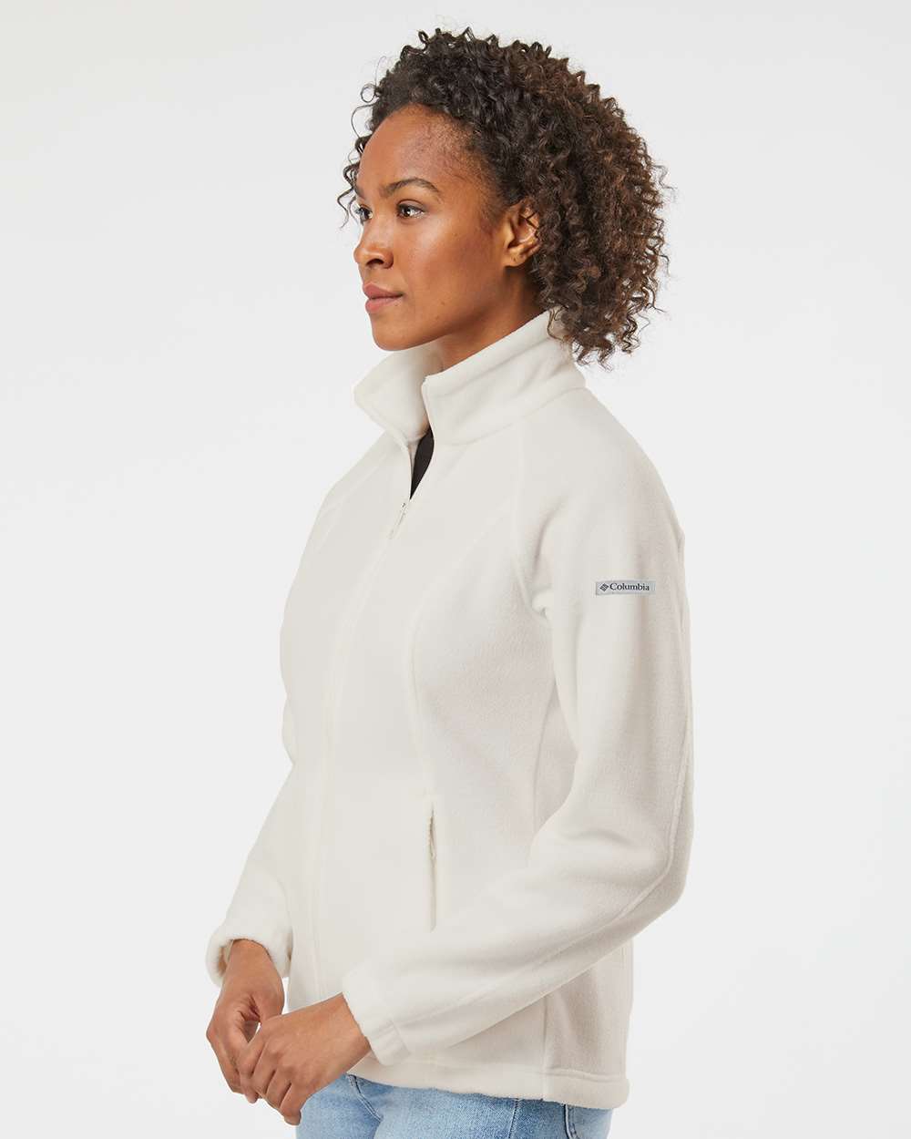 Women’s Benton Springs™ Fleece Full-Zip Jacket - OnModelSide - B14424013 - Chalk