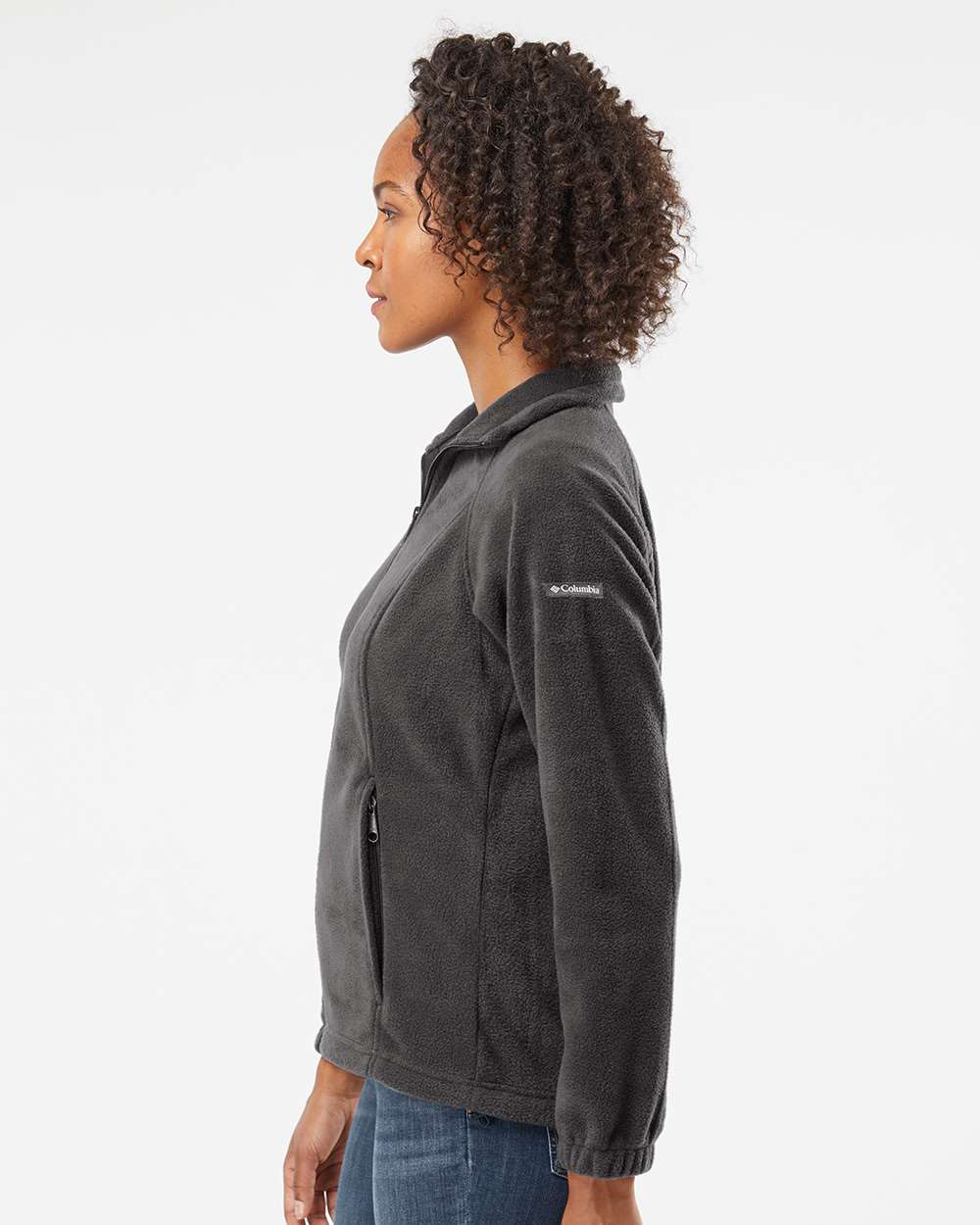 Women’s Benton Springs™ Fleece Full-Zip Jacket - OnModelSide - B14424352 - Charcoal Heather