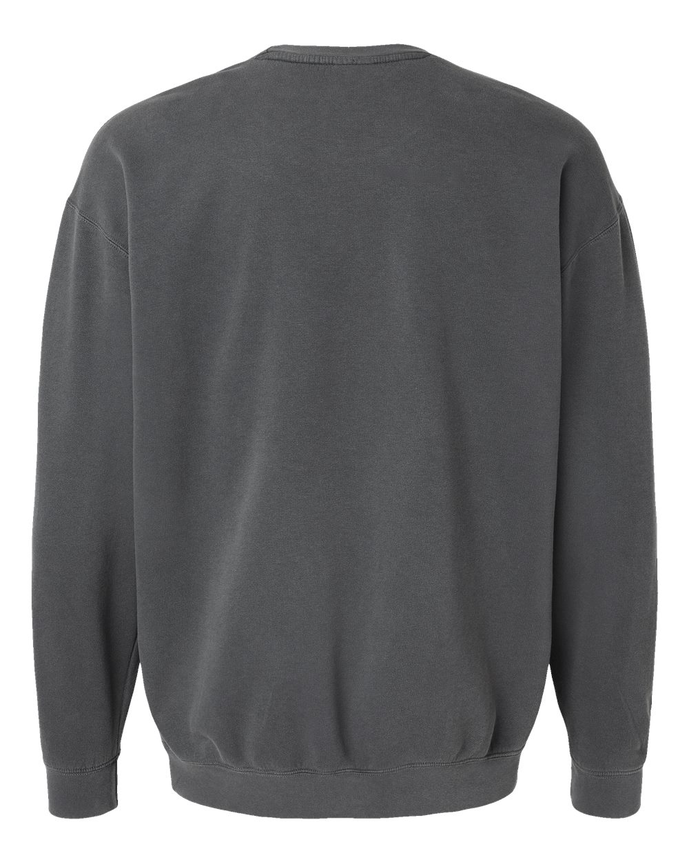 Unisex Garment-Dyed Lightweight Fleece Crewneck Sweatshirt - Back - B00808093 - Pepper
